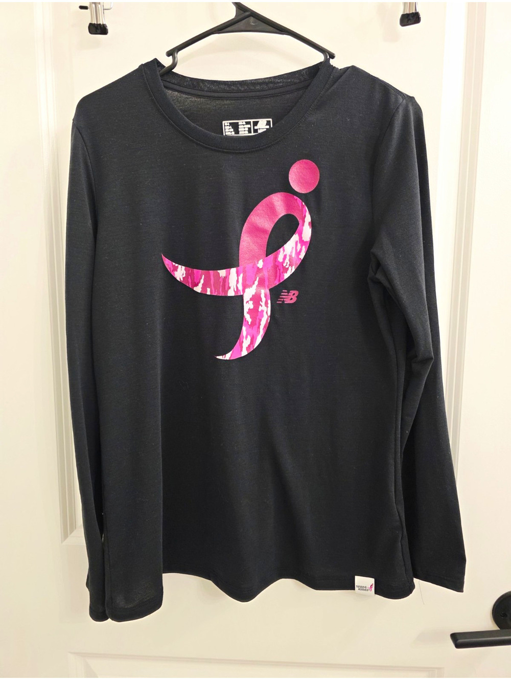 New Balance Susan G Komen Breast Cancer Awareness Long Sleeve Shirt Size Large